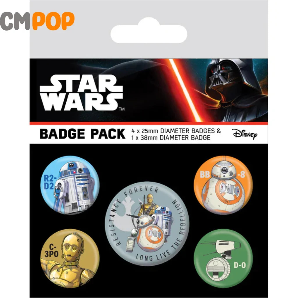 Star Wars (Droids) Badge Pack Badges