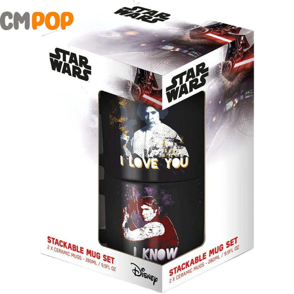 Star Wars (Han And Leia) Stackable Mug Set Funko Misc