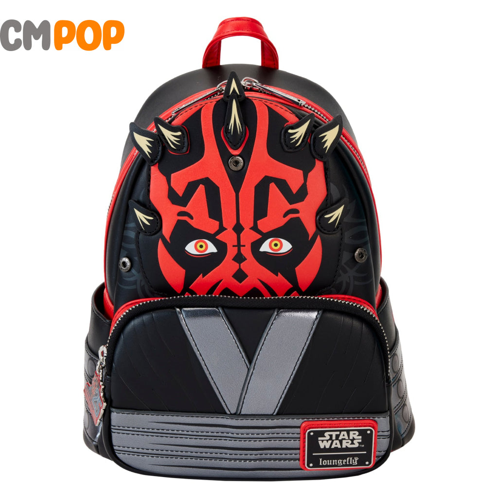 Star Wars Phantom Menace - 25Th Darth Maul Detachable Hood Cosplay Mini Backpack Wars Loungefly
