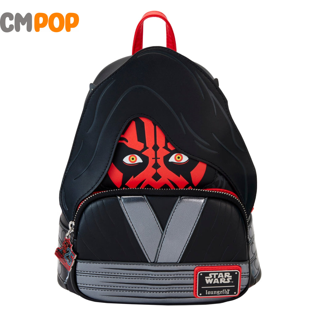 Star Wars Phantom Menace - 25Th Darth Maul Detachable Hood Cosplay Mini Backpack Wars Loungefly
