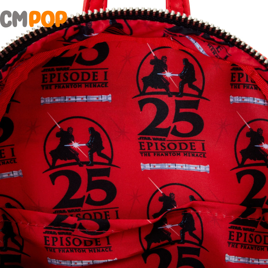 Star Wars Phantom Menace - 25Th Darth Maul Detachable Hood Cosplay Mini Backpack Wars Loungefly