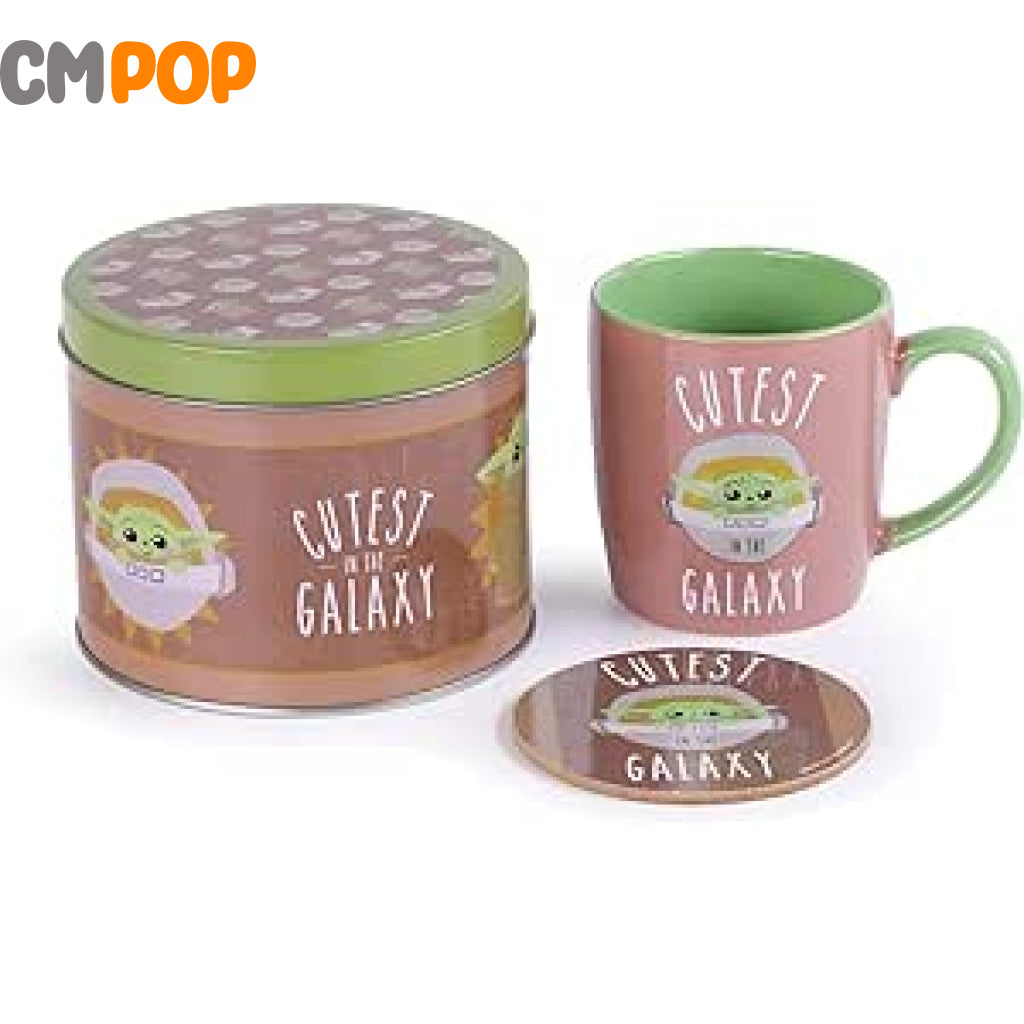 Star Wars: The Mandalorian (Cutest In Galaxy) Mug & Coaster In Gift Tin Funko Misc