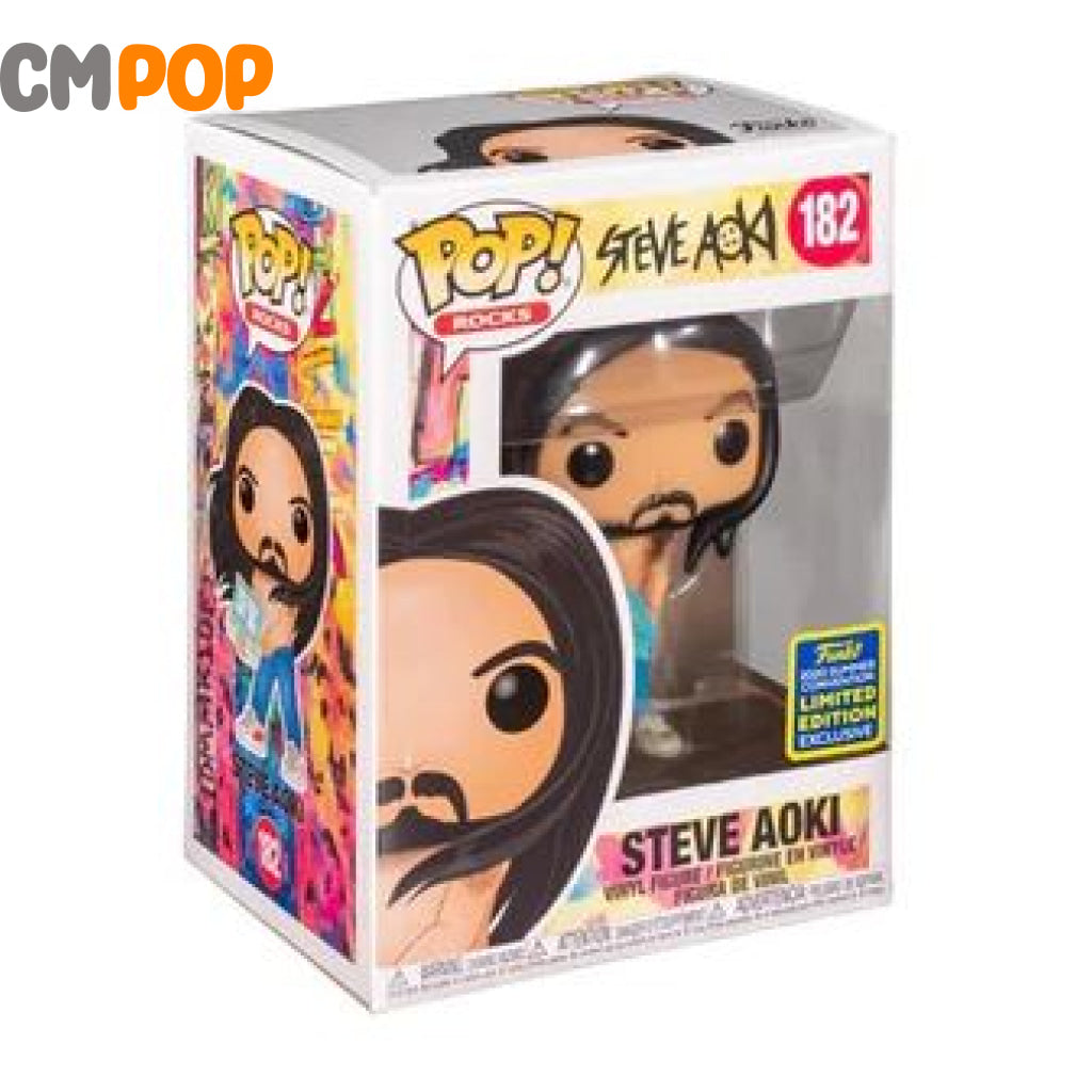 Steve Aoki - #182 Funko Pop! Pop Rocks 2020 Summer Convention Limited Edition Exclusive