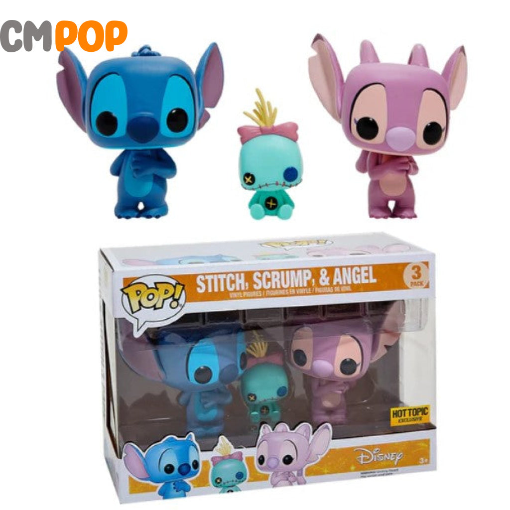 Stitch Scrump & Angel - 3 Pack Funko Pop! Disney Hot Topic Exclusive Pop