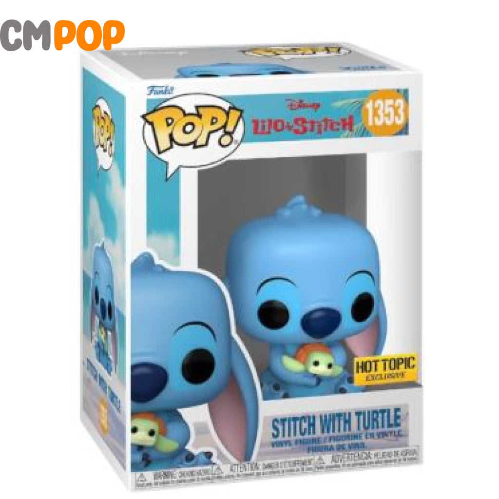 Stitch With Turtle - #1353 Funko Pop! Disney Hot Topic Exclusive Pop