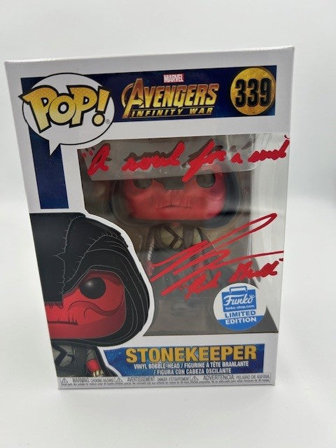 Stonekeeper Signed - #339 - Funko Pop! - Marvel - Avengers Infinity War -Funko Limited Edition - Signed by Ross Marquand