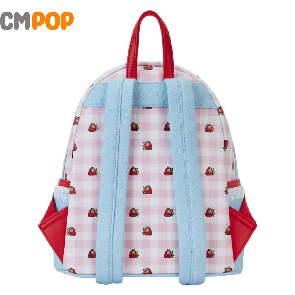 Strawberry Shortcake Denim Pocket Mini Backback - Backpack Loungefly
