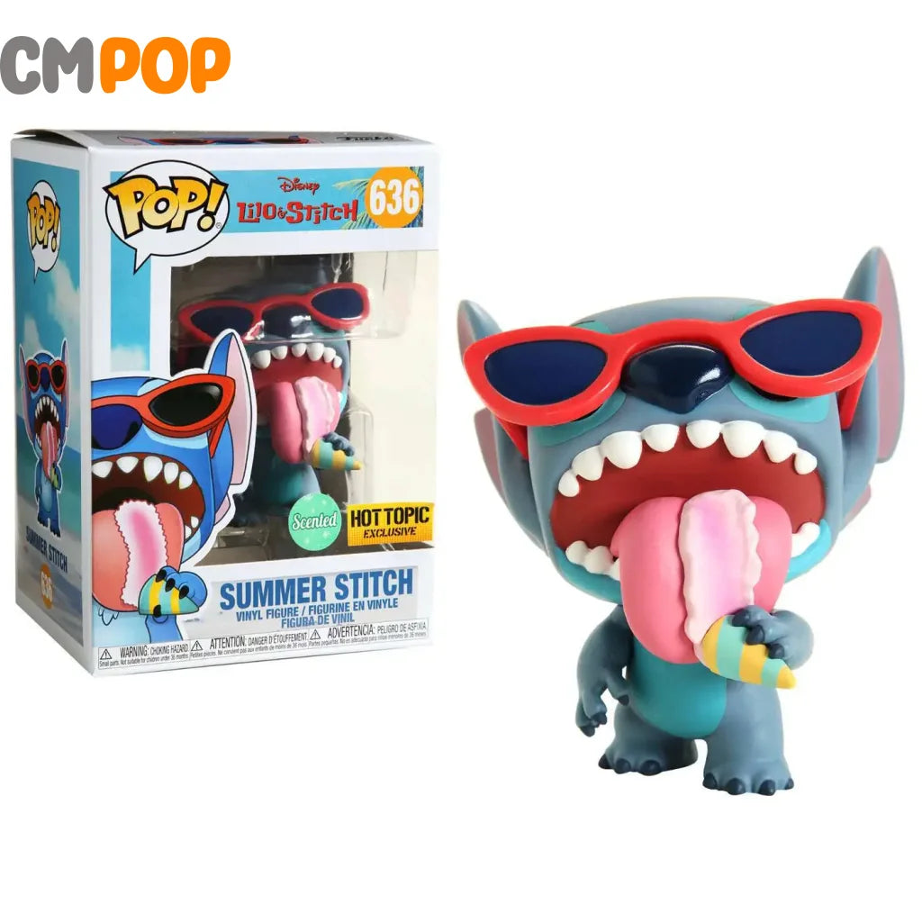 Summer Stitch - #636 Funko Pop! Disney -Scented Hot Topic Exclusive Pop