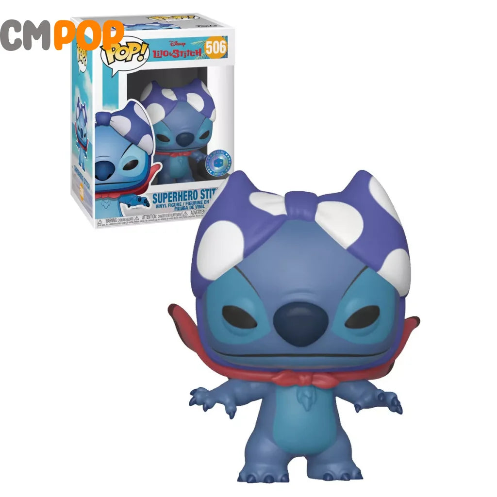 Superhero Stitch- #506 Funko Pop! - Disney Lilo & Stitch Pop In And A Box Exclusive