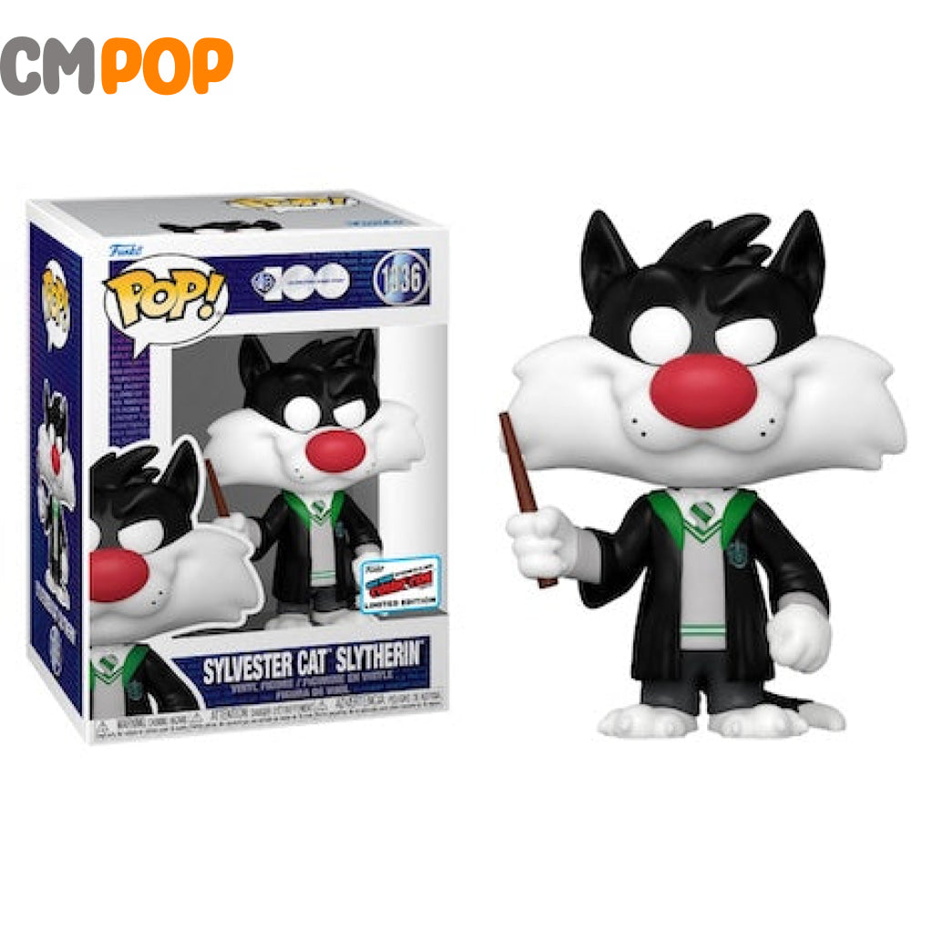 Sylvester Cat Slytherin - #1336- Funko Pop! Looney Toons Nycc 2023 Stickered Convention Exclusive
