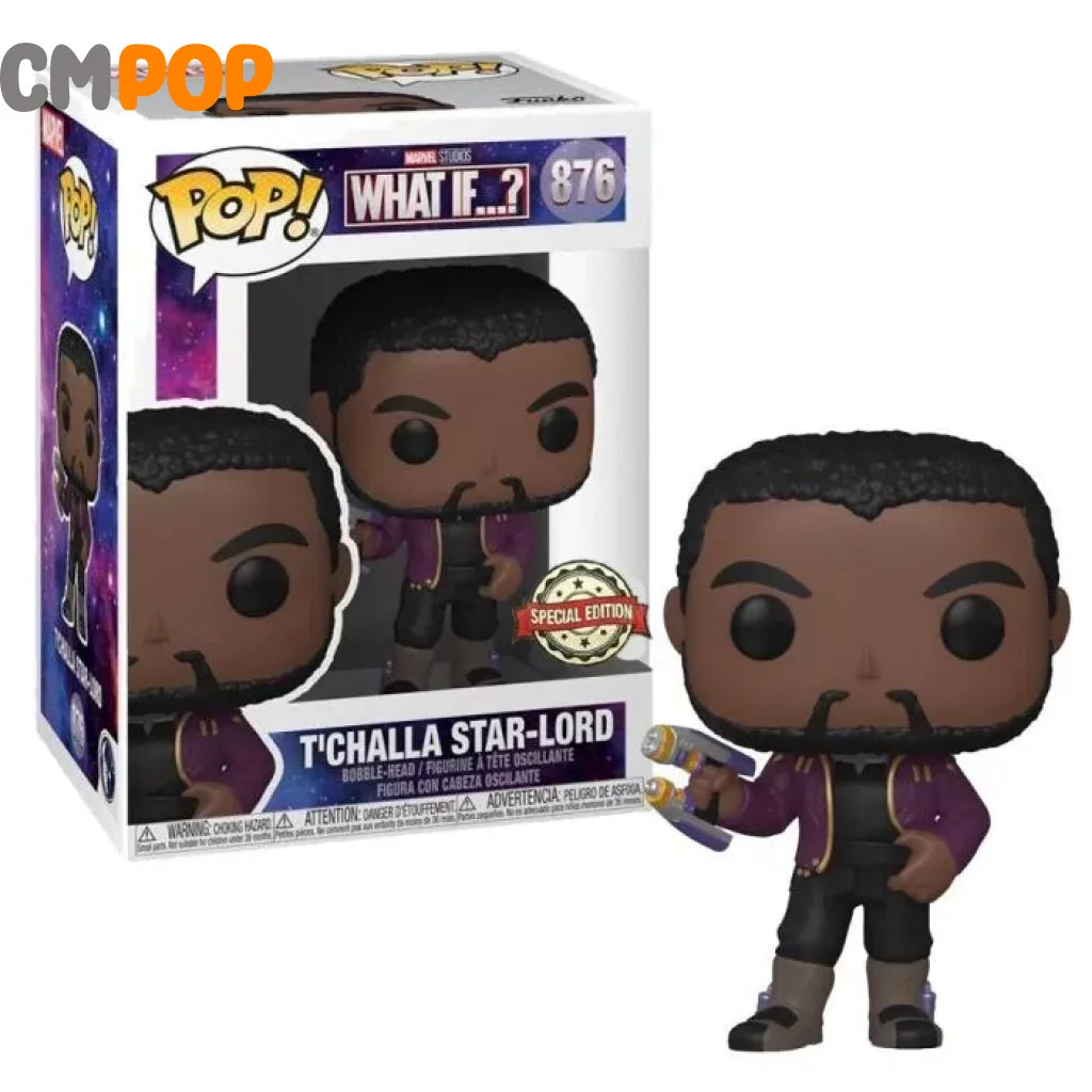 T’challa Star-Lord - #876 Funko Pop! Marvel What If..? Emp Pre-Release Special Edition Pop
