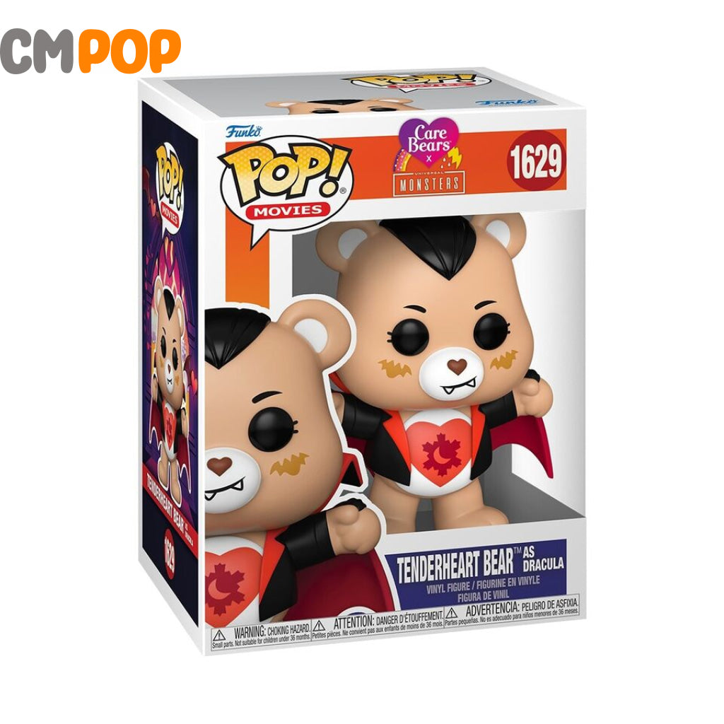 Tender Heart Bear As Dracula - #1629 Funko Pop! Care Bears Movies Pop