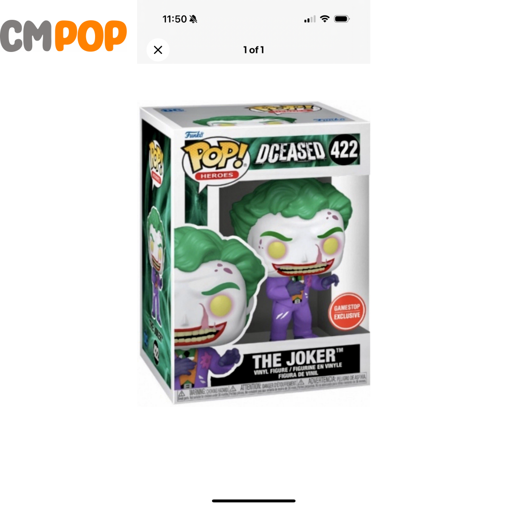 The Joker - #422 - Funko Pop! - Heros - Dceased - GameStop Exclusive Funko Pop
