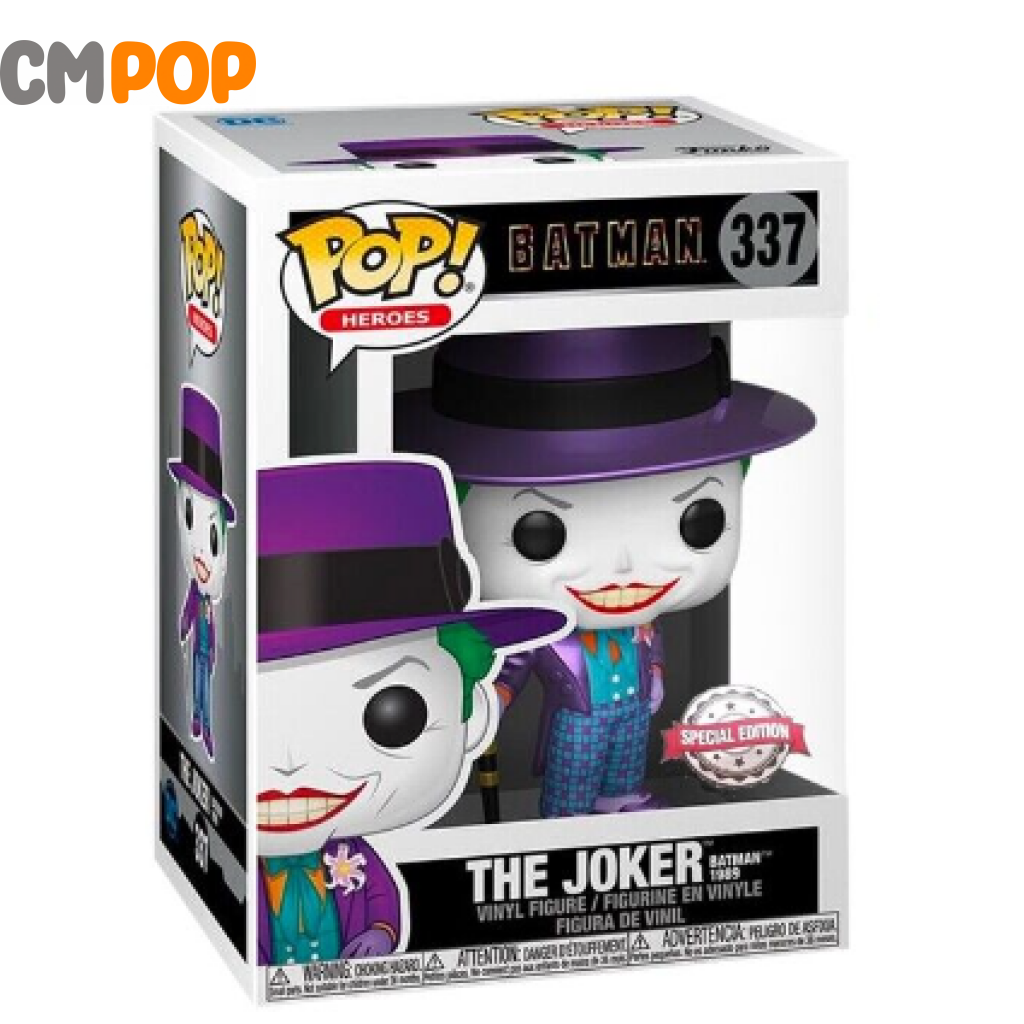 The Joker Batman 1989 - #337 Funko Pop! Special Edition Pop