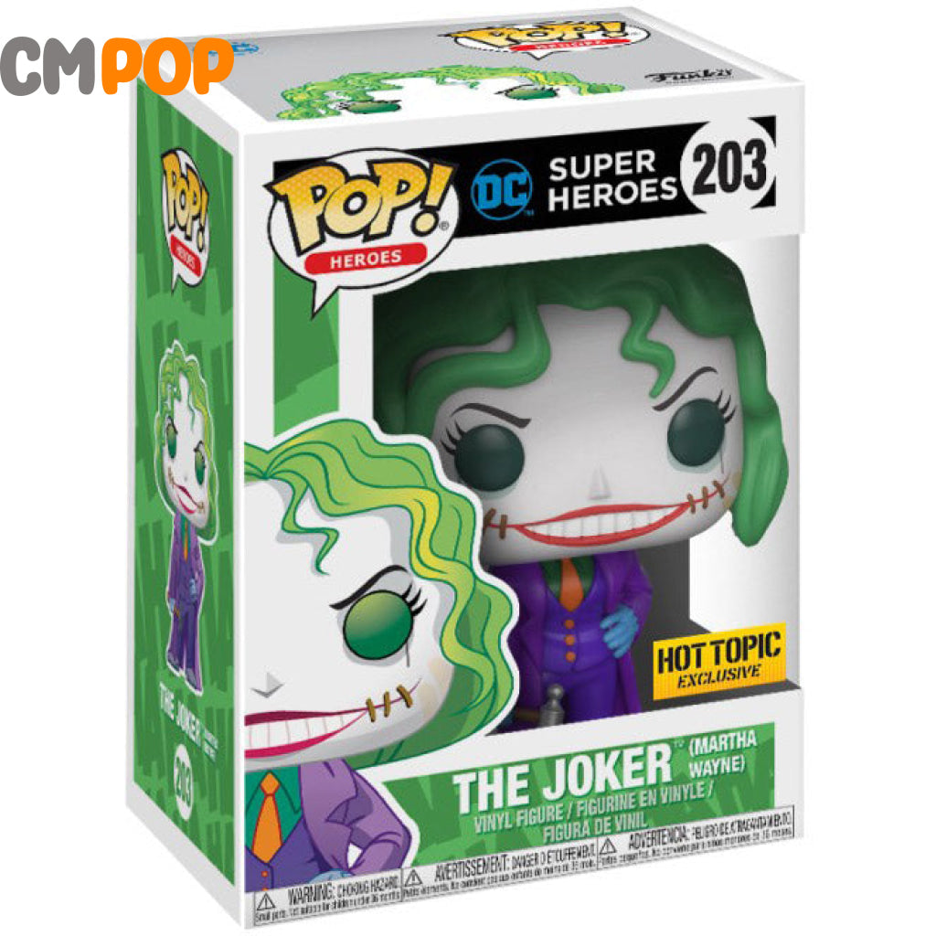 The Joker (Martha Wayne) - #203 Funko Pop! Dc Super Heroes Hot Topic Exclusive Pop