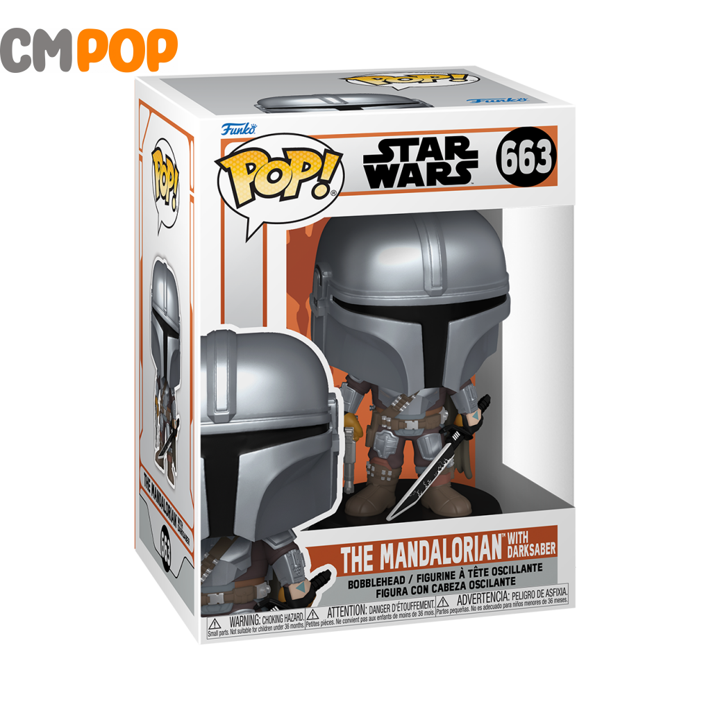 The Mandalorian With Darksaber - #663 Funko Pop! Star Wars Pop