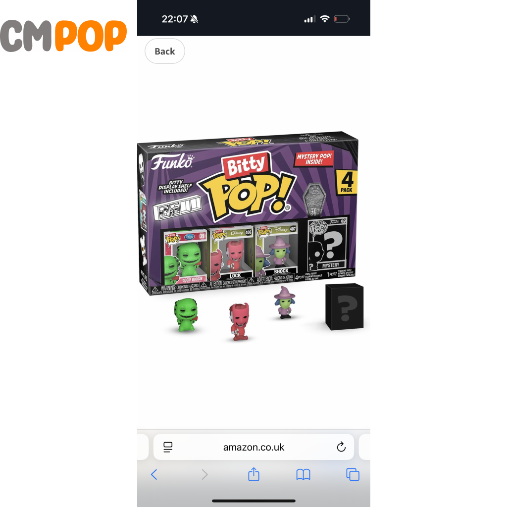 The Nightmare Before Christmas - Oogie Boogie - Funko POP! - Bitty POP! - Disney - Mystery Pop Funko Pop