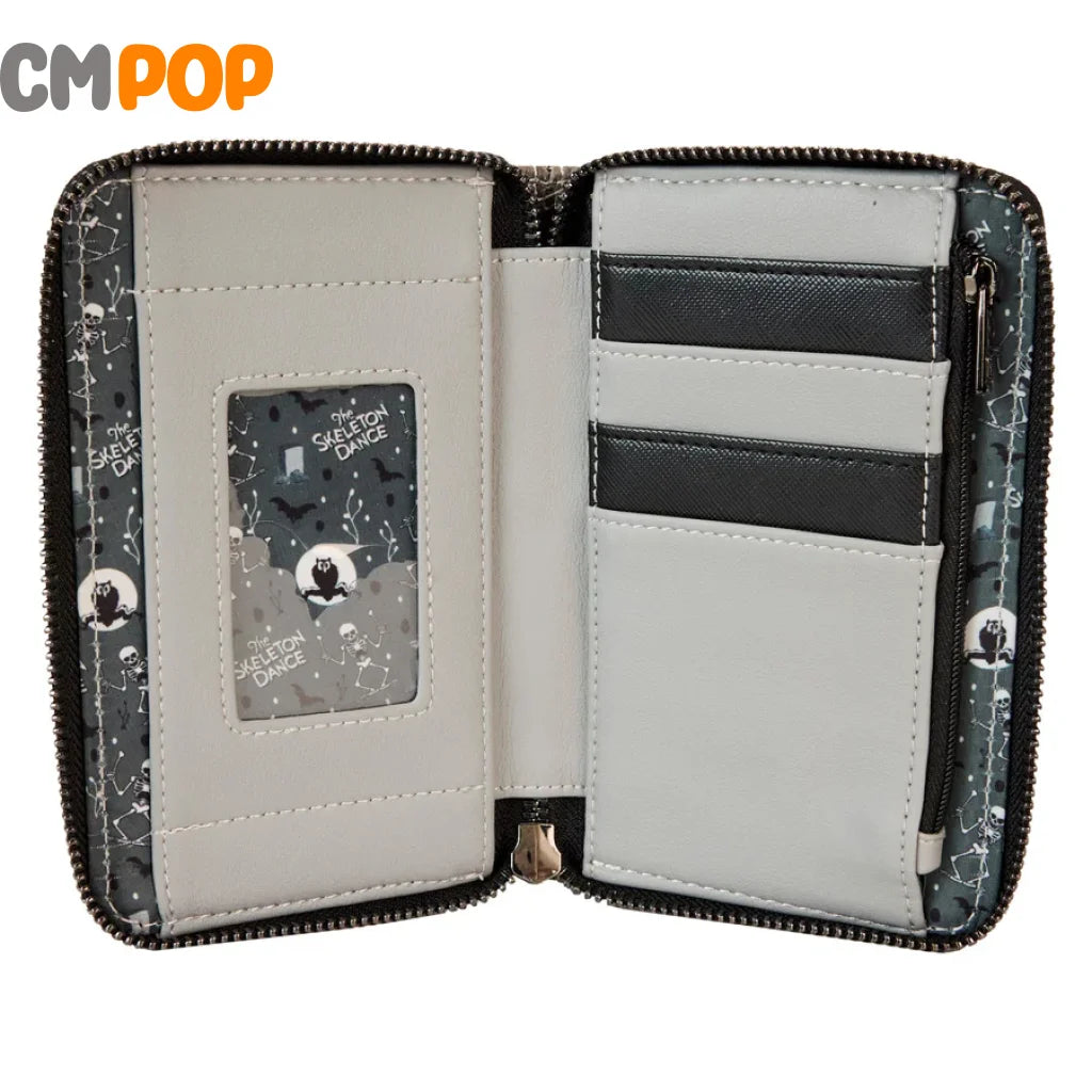 The Skeleton Dance Zip Around Wallet - Loungefly