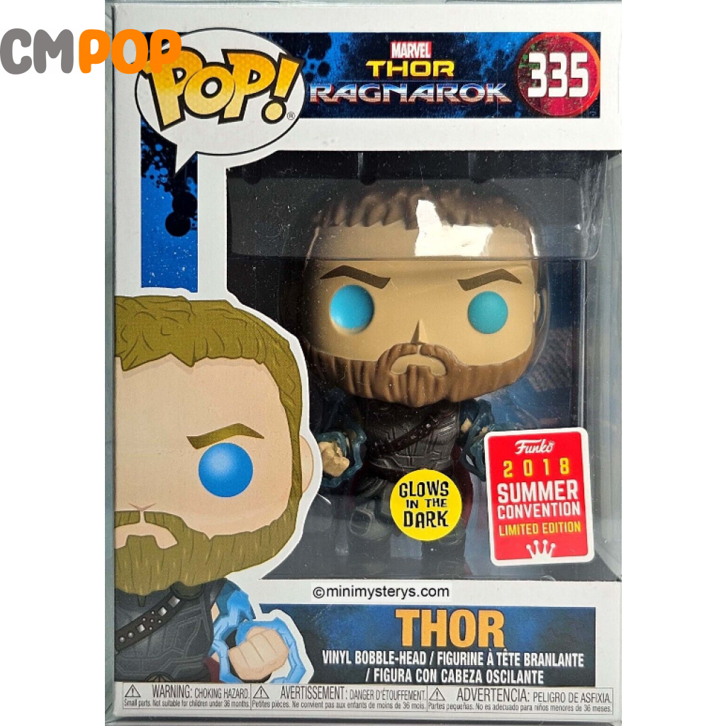 Thor - #335 Funko Pop! Ragnarok Gitd 2018 Summer Convention Limited Edition Pop