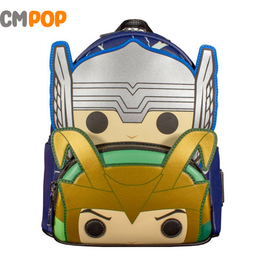 Thor & Loki Cosplay Mini Backpack - Loungefly Backpack- Marvel