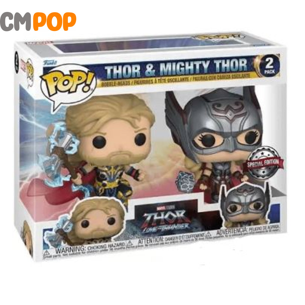 Thor & Mighty 2 Pack - Funko Pop! Marvel Love And Thunder Special Edition Exclusive Pop