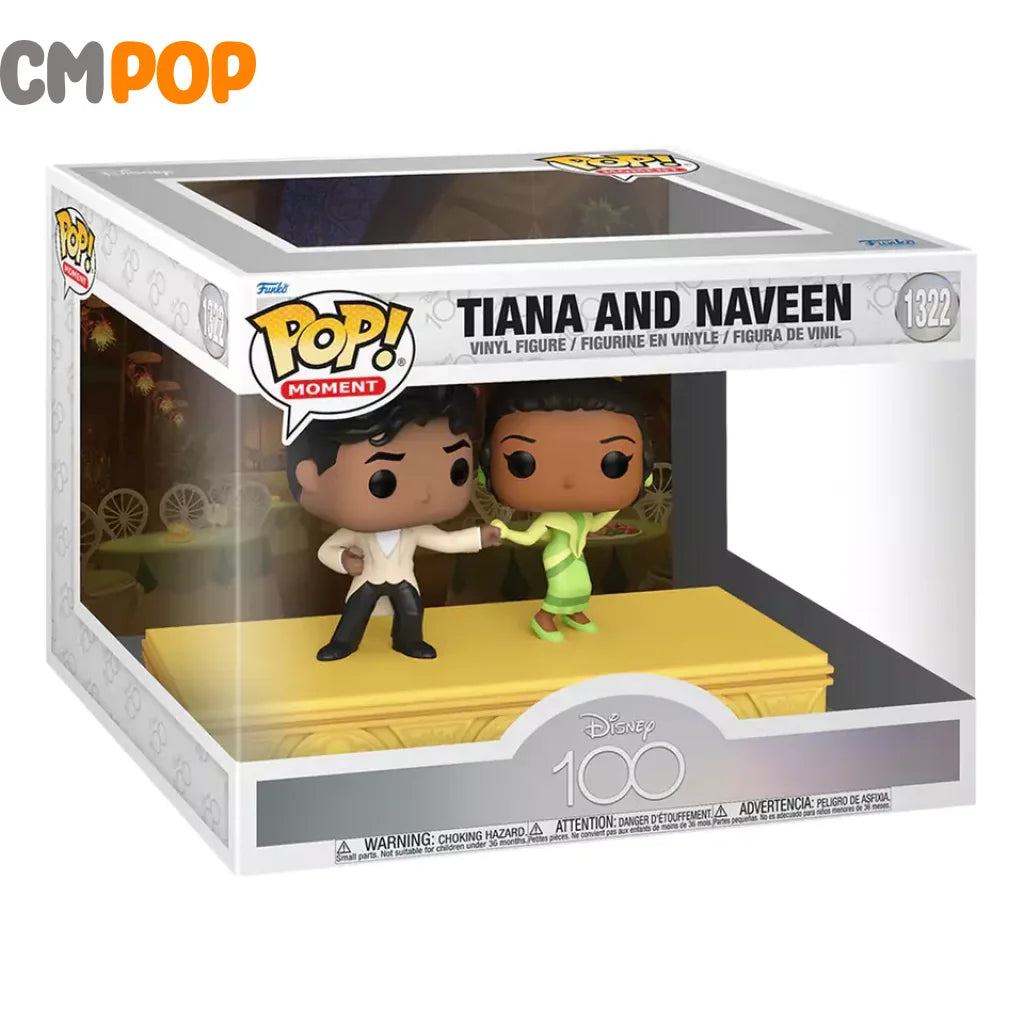 Tiana And Naveen - #1322 Funko Pop! Disney Moments The Princess Frog Pop