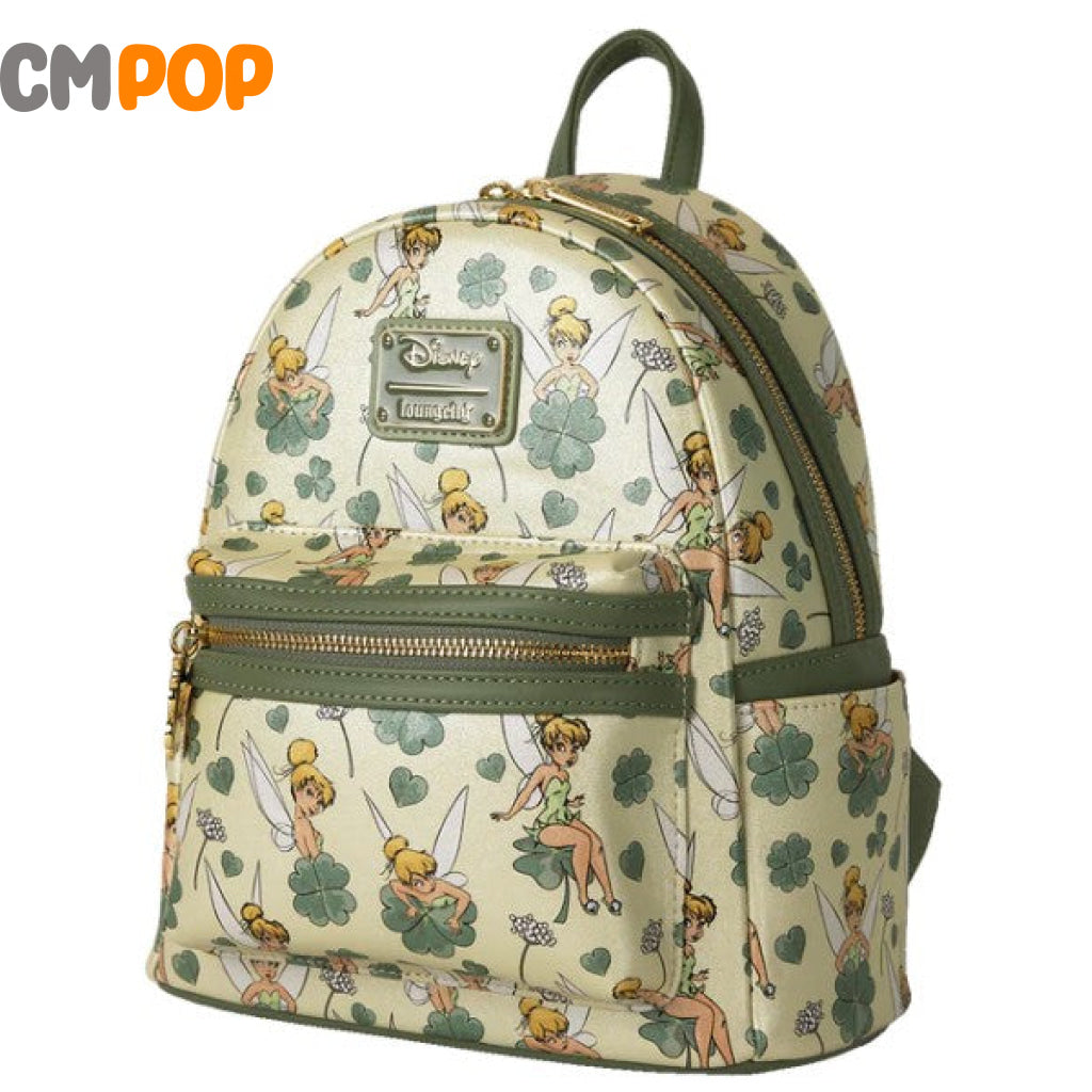 Tinkerbell 4 Leaf Clover All Over Print Mini Backpack - Loungefly Loungefly