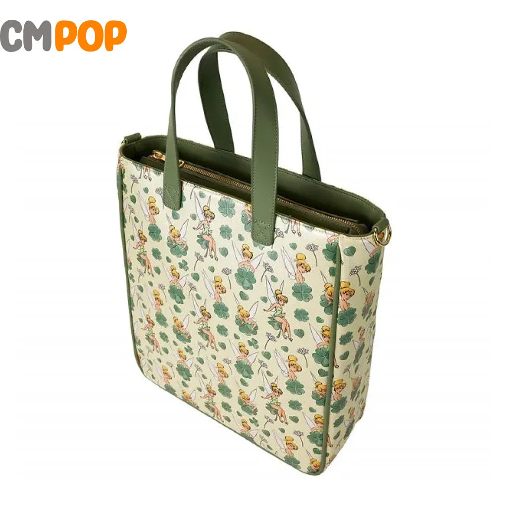 Tinkerbell 4 Leaf Clover Tote Bag With Coin Bag - Loungefly Loungefly