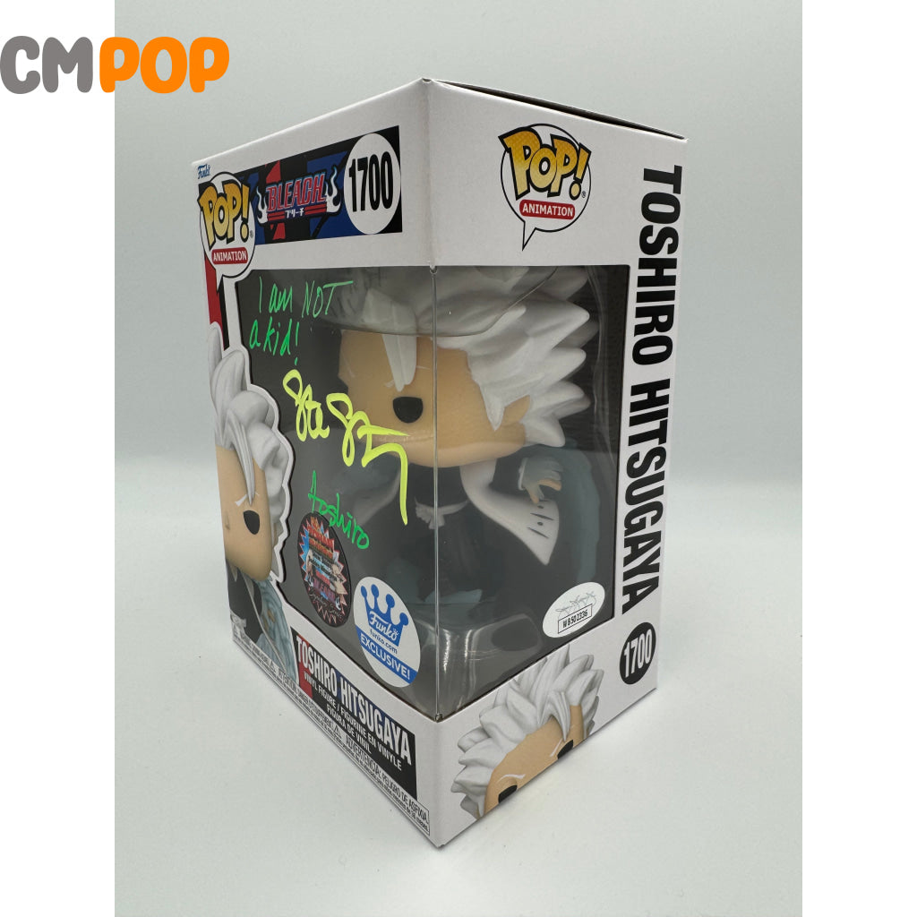 Toshiro Hitsugaya - #1700 Funko Pop! Animation Bleach Zohan Collectibles- Exclusive Signed By Steve