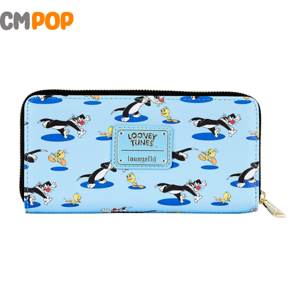 Tweety And Sylvester Aop Zip Around Wallet - Loungefly