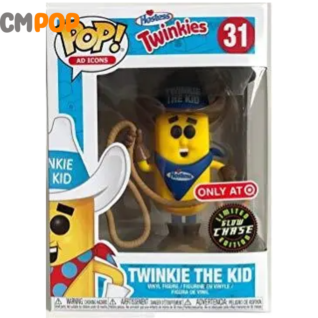Twinkie The Kid Chase - #31 Funko Pop! Twinkies Ad Icons -Glow In Dark Limited Edition Pop