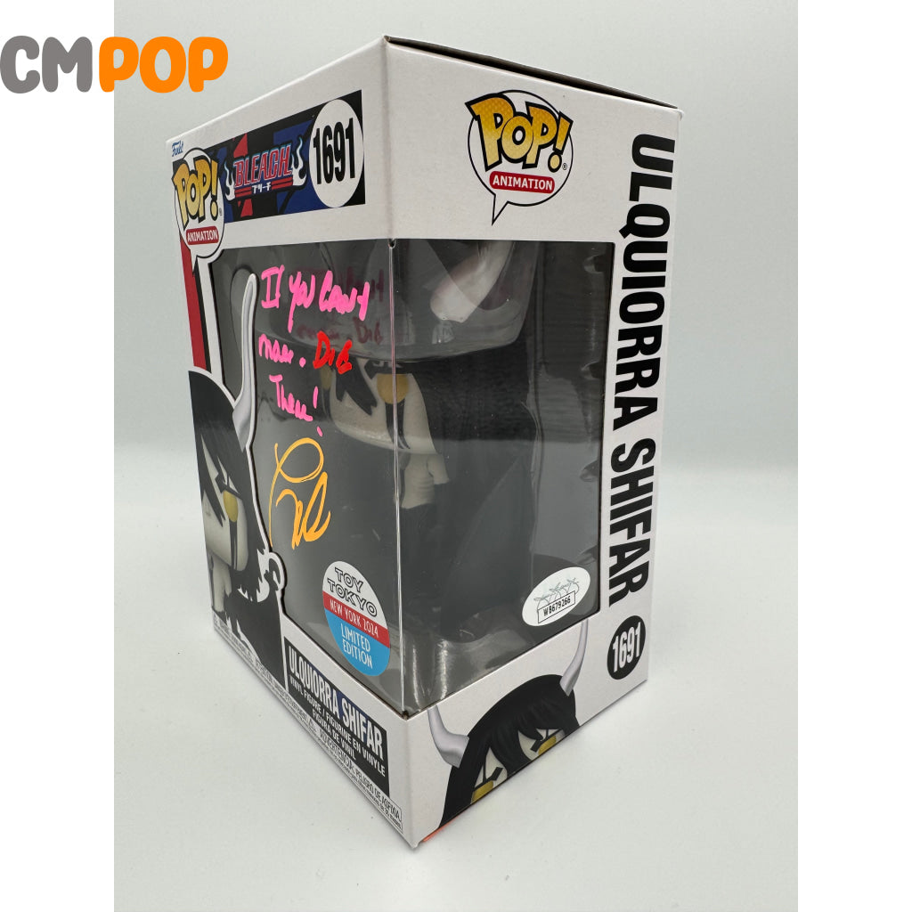 Ulquiorra Shifar - #1691 Funko Pop! Animation Bleach Toy Tokya New York 2024 Exclusive Signed By