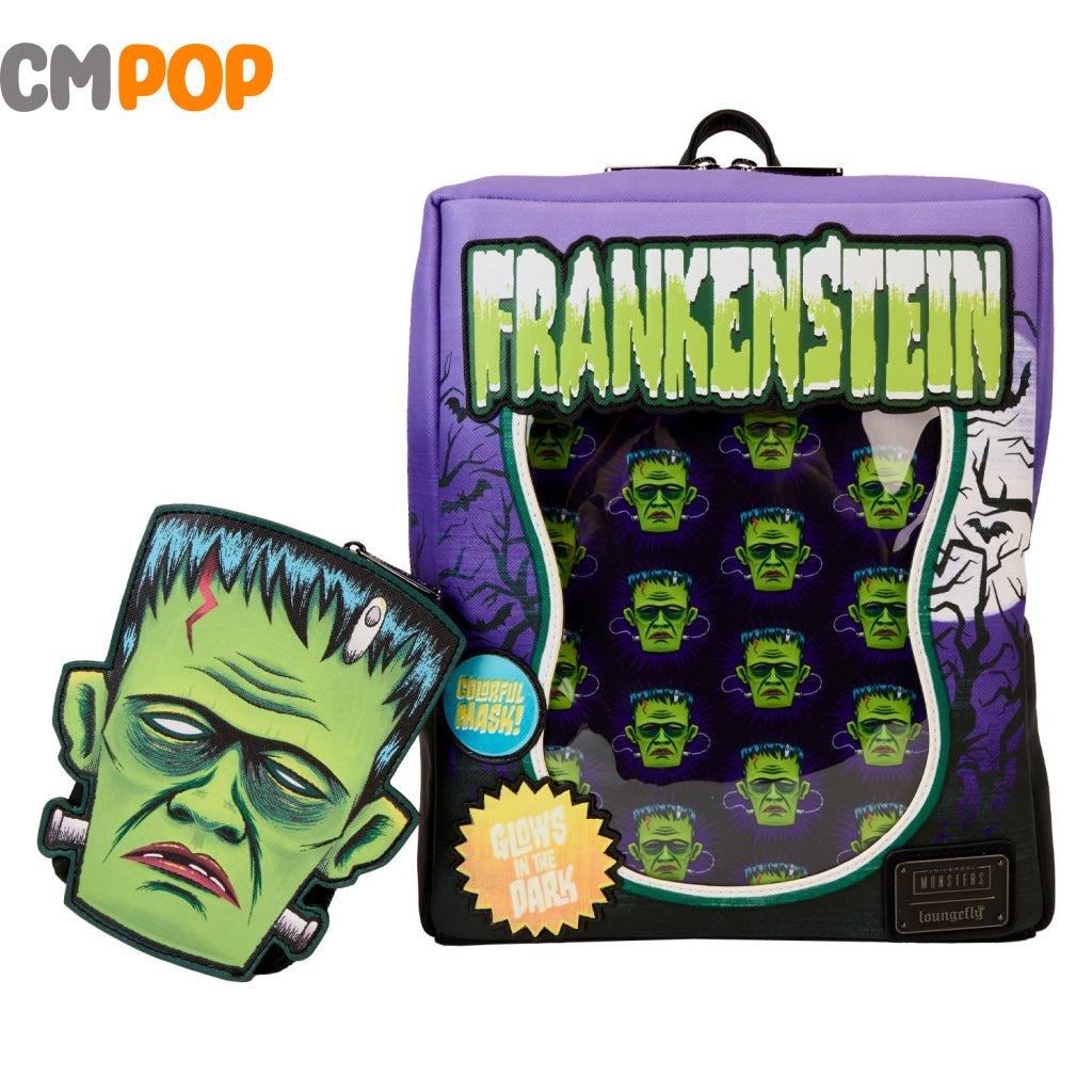 Universal Monsters Frankenstein Neon Mask Mini Backpack - Loungefly