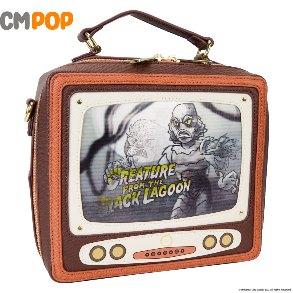 Universal Monsters Vintage Tv Triple Lenticular Crossbody - Loungefly