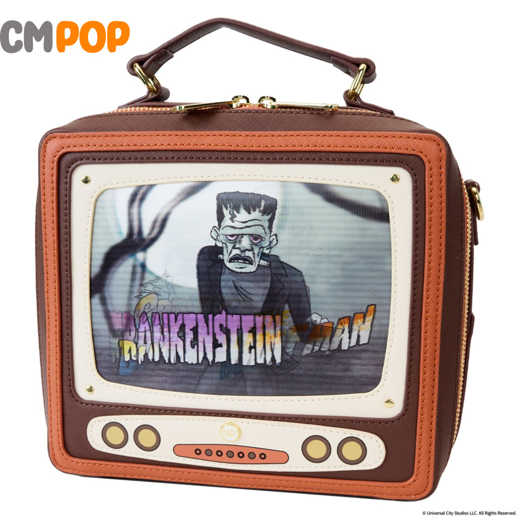 Universal Monsters Vintage Tv Triple Lenticular Crossbody - Loungefly