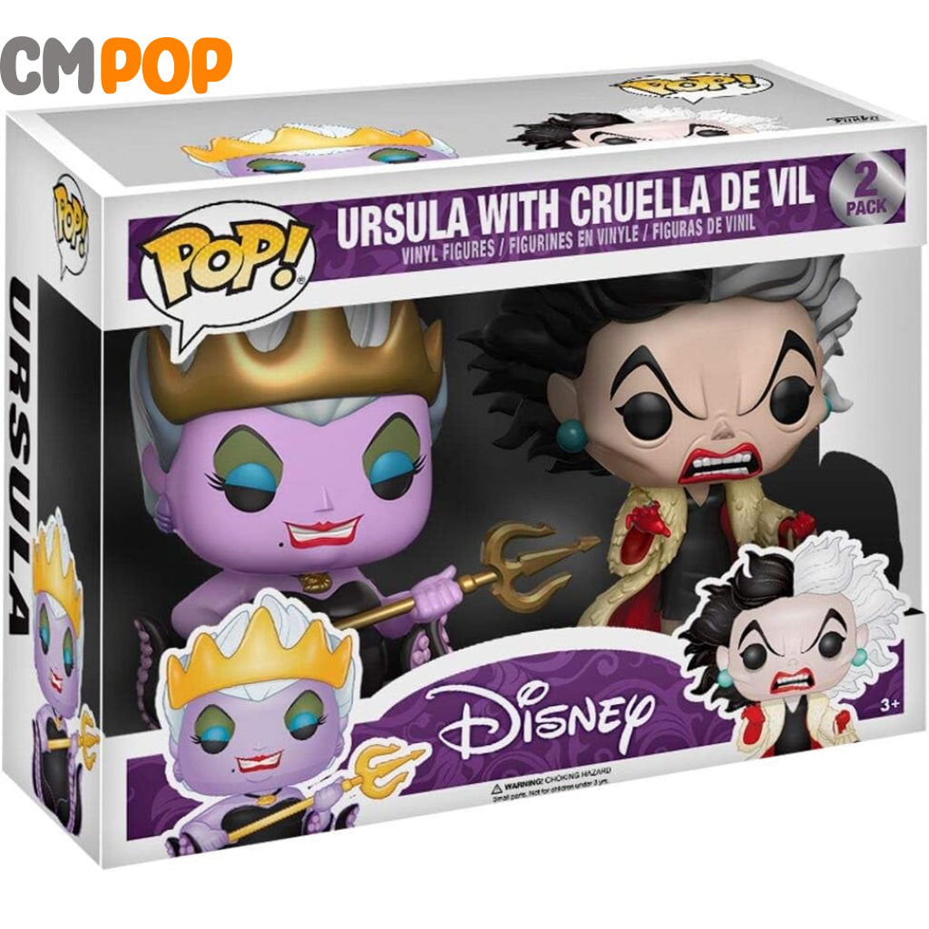 Ursula With Cruella De Vil - # 2 Pack Funko Pop! Disney Pop