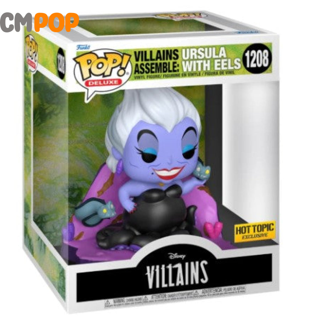 Ursula With Eels - #1208 Funko Pop! Pop Deluxe Villains The Little Mermaid Hot Topic Exclusive