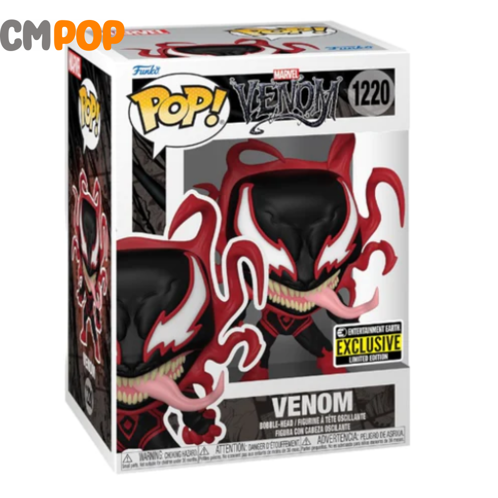 Venom - #1220 Funko Pop! Marvel Entertainment Earth Exclusive Pop