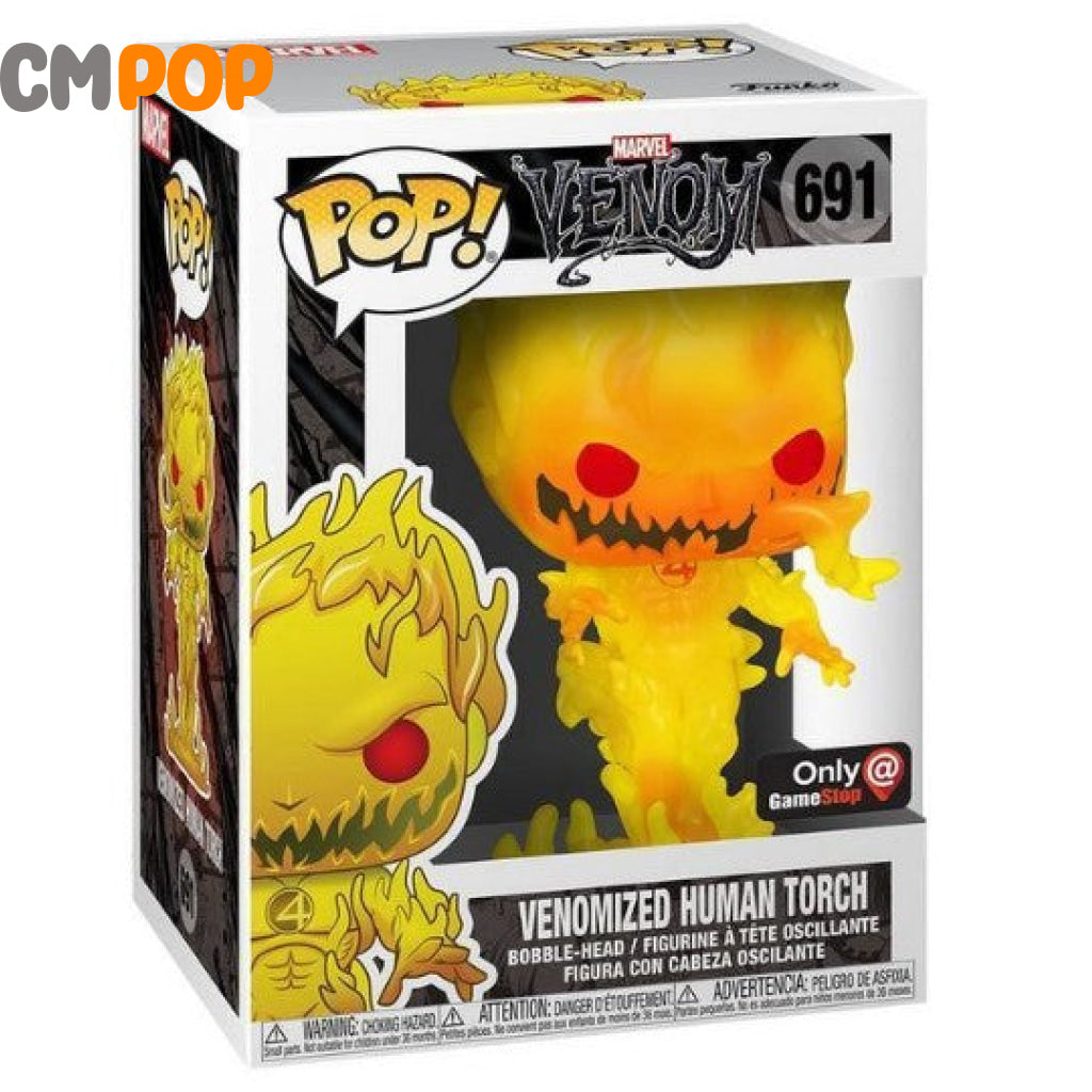 Venomized Human Torch - #691- Marvel Venom Gamestop Exclusive Funko Pop