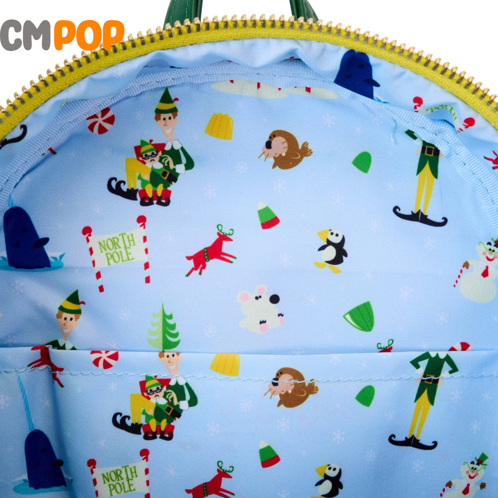 Warner Brothers Elf Buddy Sequin Cosplay Mini Backpack - Loungefly