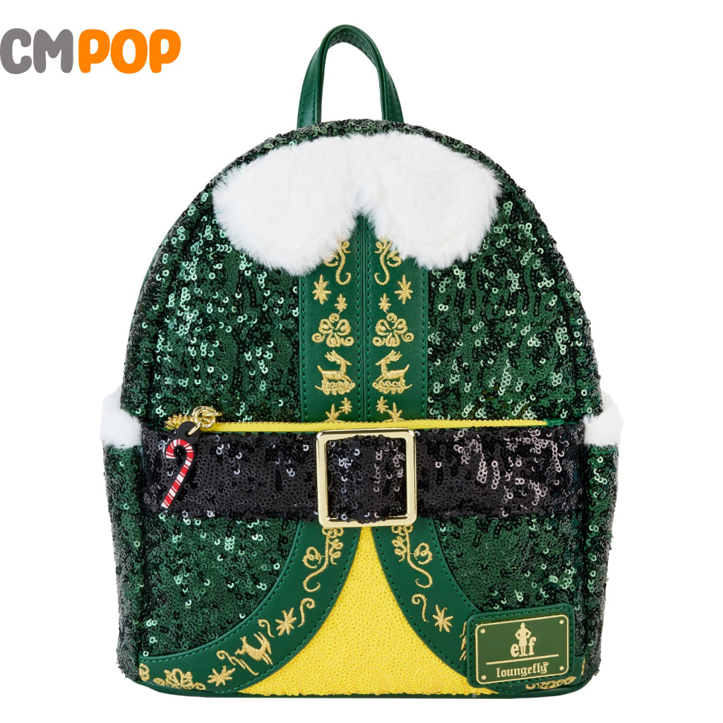 Warner Brothers Elf Buddy Sequin Cosplay Mini Backpack - Loungefly
