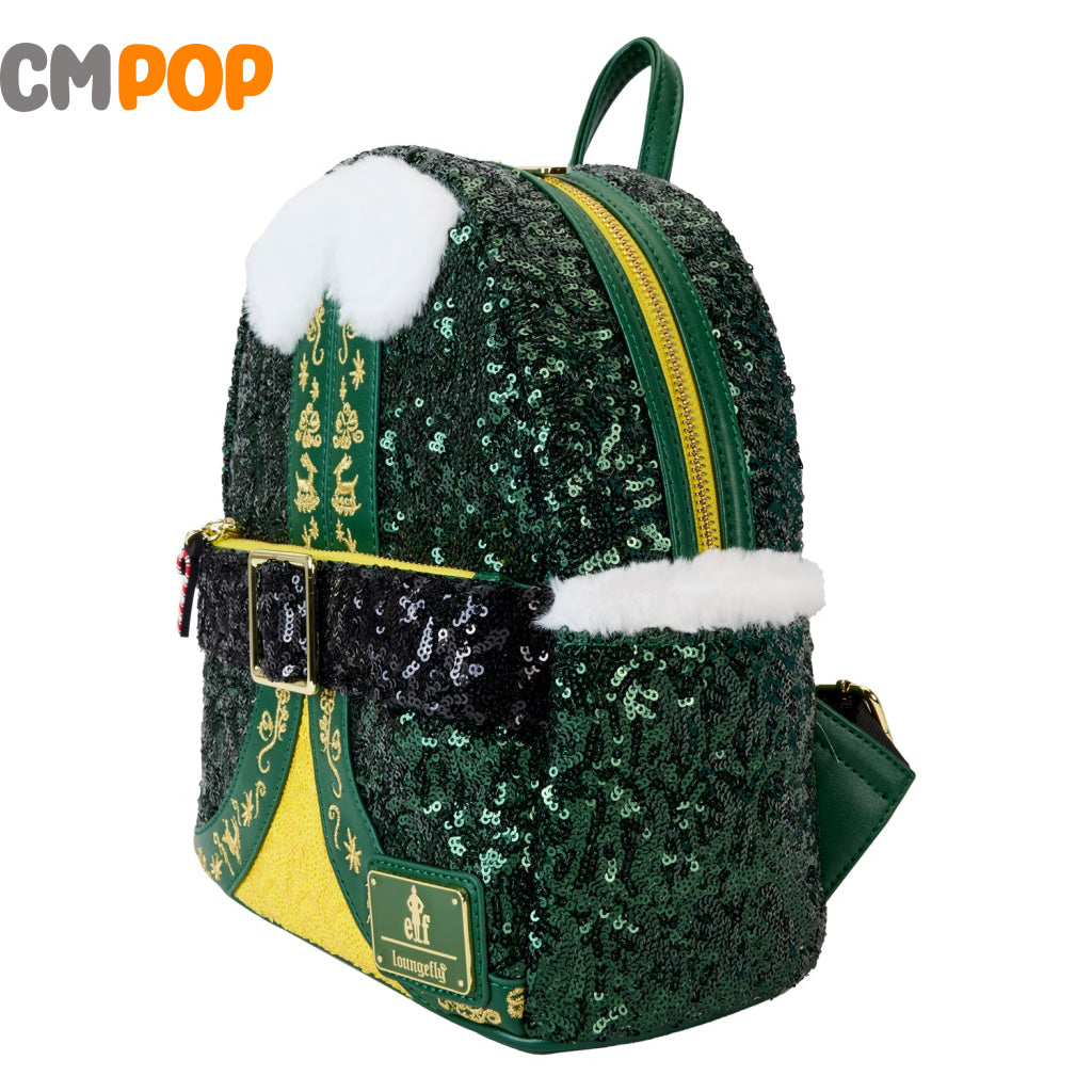 Warner Brothers Elf Buddy Sequin Cosplay Mini Backpack - Loungefly
