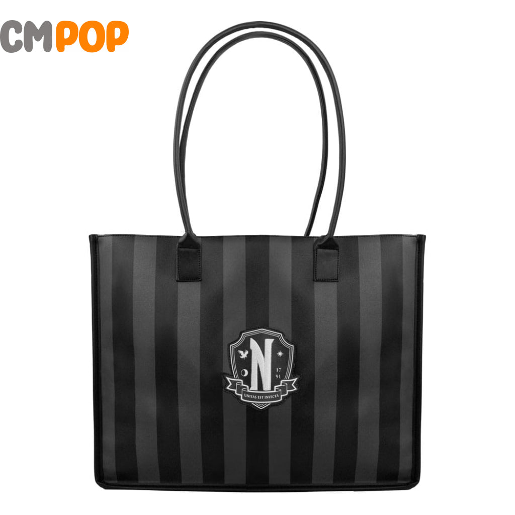 Wednesday: Nevermore Academy Black Shopping Bag Tote Bag