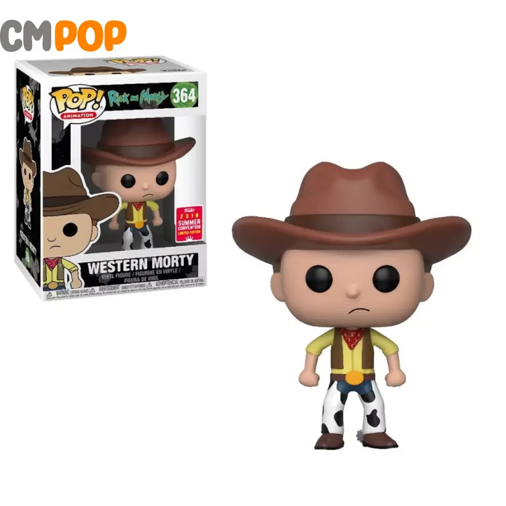 Western Morty - #364 Funko Pop! Animation Rick And 2018 Summer Convention Limited Edition Pop