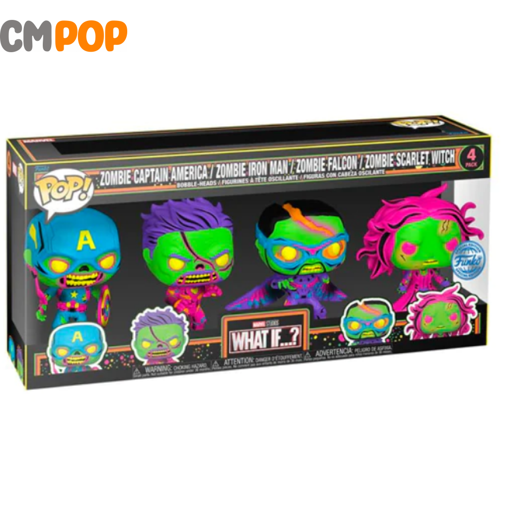 What If - Funko Pop Marvel 4Pk (Blklt) Pop