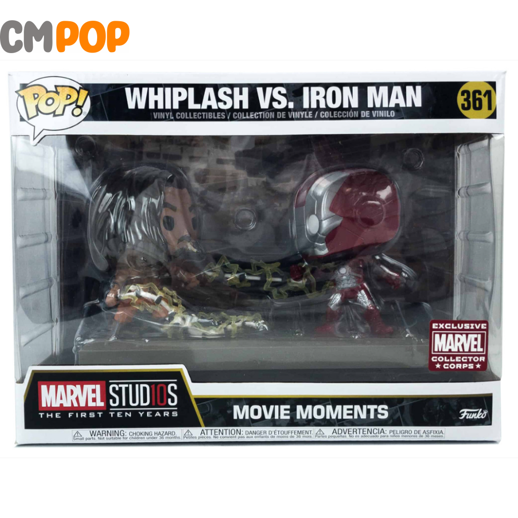 Whiplash Vs. Iron Man - #361- Funko Pop! Marvel Movie Moments Collector Corps Exclusive Pop