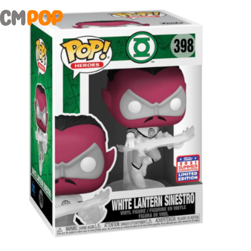 White Lantern Sinestro - #398 Funko Pop! Shop Exclusive Dc Green 2021 Summercon Pop