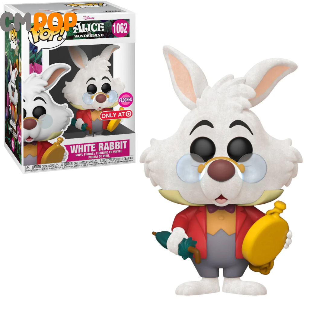 White Rabbit - #1062 Funko Pop! Disney Flocked Target Exclusive