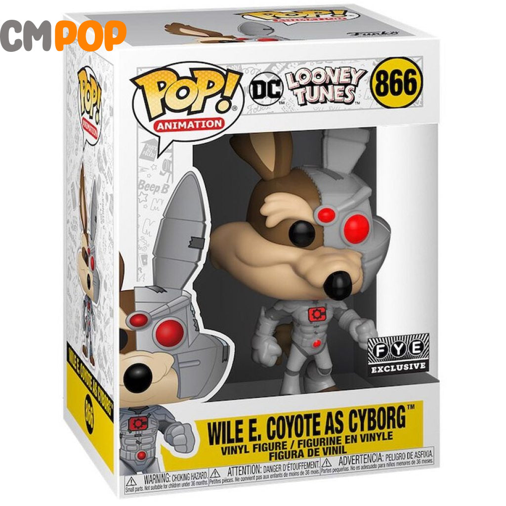 Wile E. Coyote As Cyborg - #866 Funko Pop! Animation Dc Looney Tunes Fye Exclusive