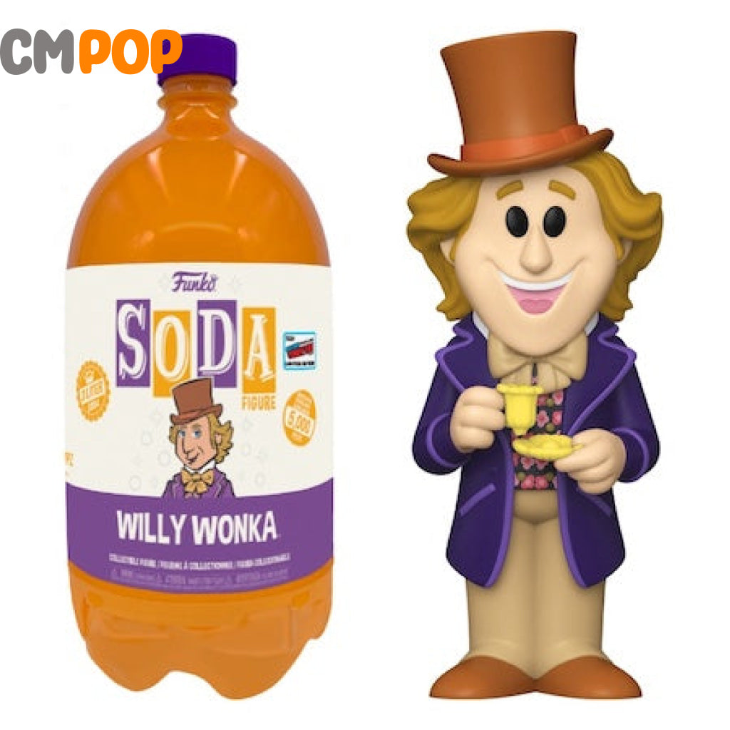 Willy Wonka - Funko Vinyl Soda 5000 Pieces Charlie And The Chocolate Factory Chance Of Chase Nycc